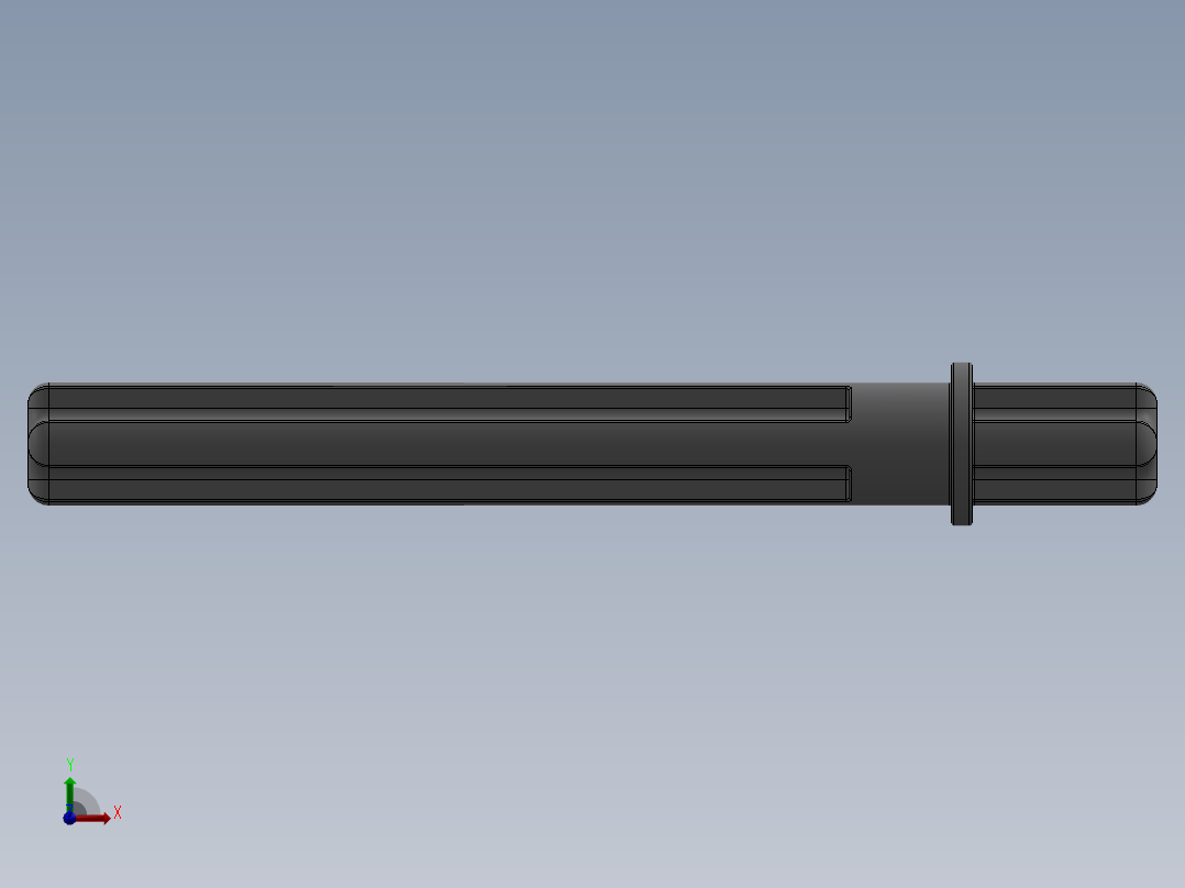 乐高机械组车桥-32209 MdStone Technic Axle 5.5 with Stop前视图
