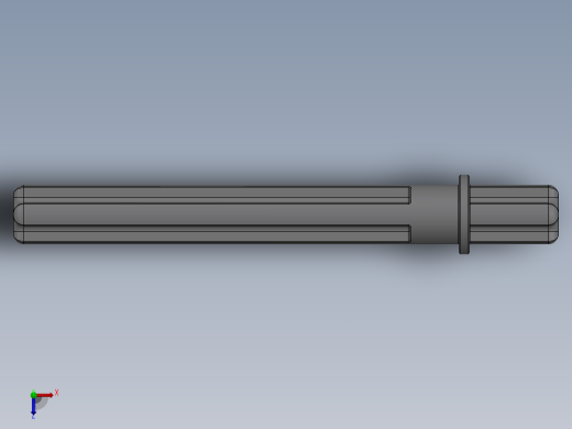 乐高机械组车桥-32209 MdStone Technic Axle 5.5 with Stop俯视缩略图
