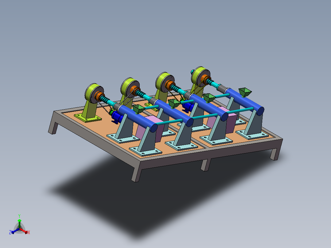 磁流体抛光机正等轴测图