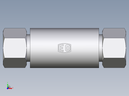 卡套式工业通用硬管接头EO_Weld_bulkhead_fitting_ESV16ZS71前视缩略图