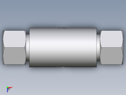 卡套式工业通用硬管接头EO_Weld_bulkhead_fitting_ESV16ZS71俯视缩略图