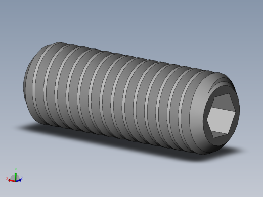 DIN 913-ISO 4026 固定螺钉-M3 L=8.SLDPRT
