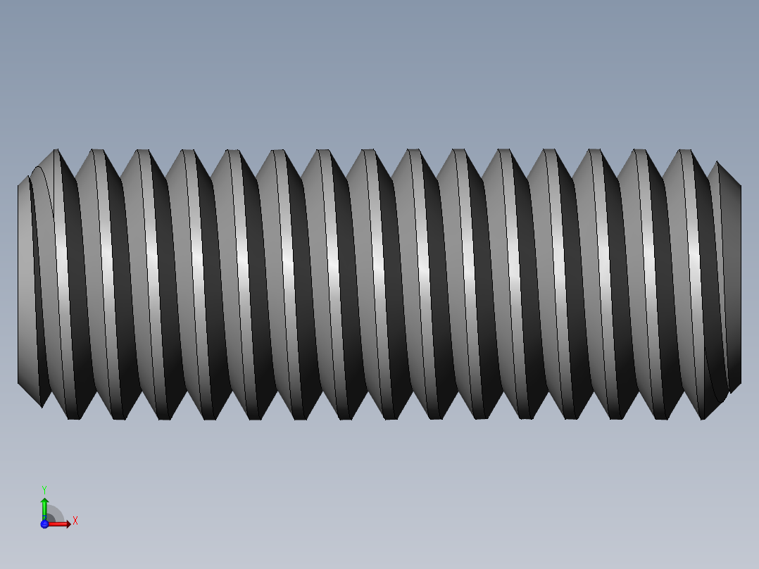 DIN 913-ISO 4026 固定螺钉-M3 L=8.SLDPRT前视图