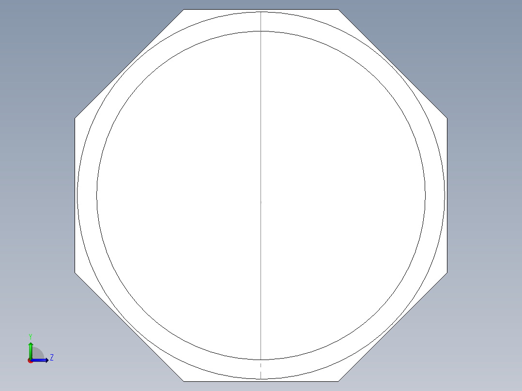 PVC管件-4in_EndCap前视图