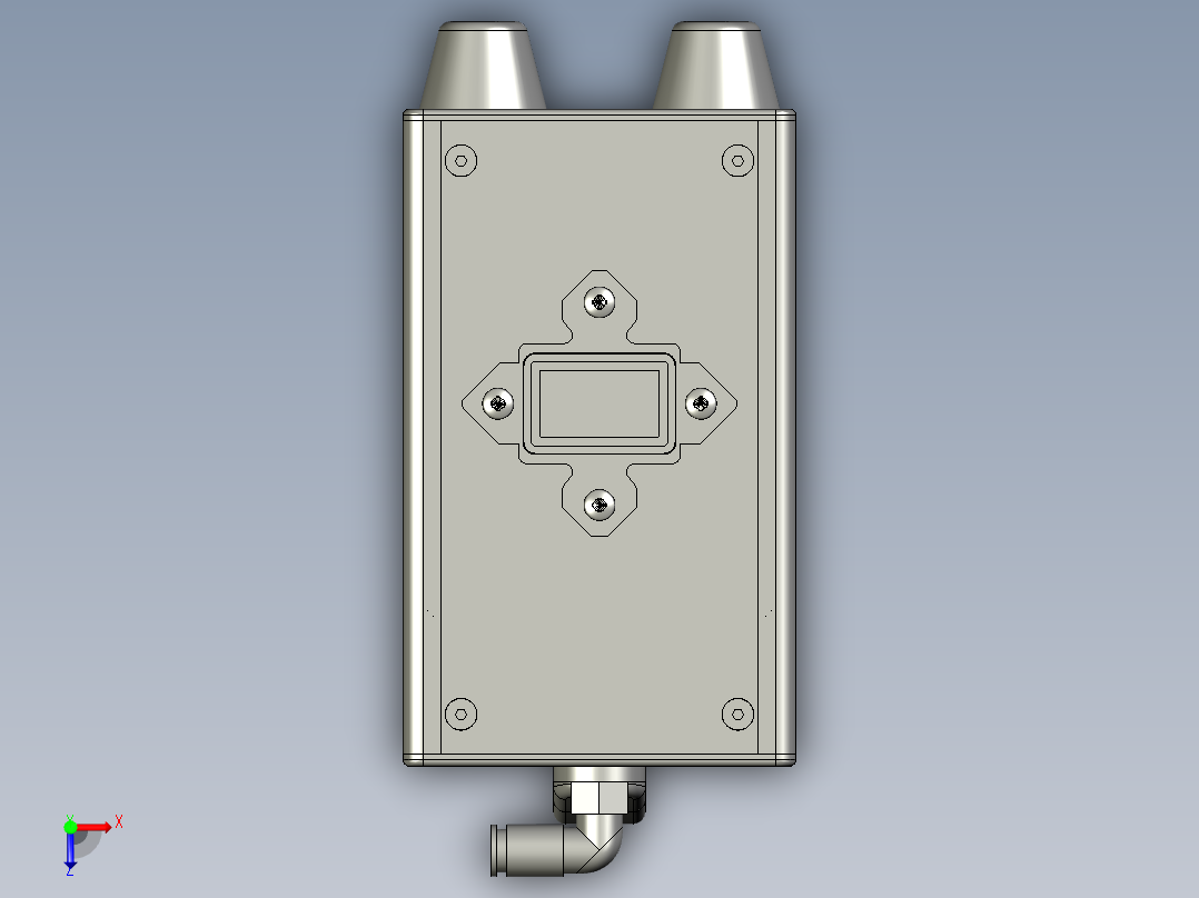 新型尾气换热器 俯视图