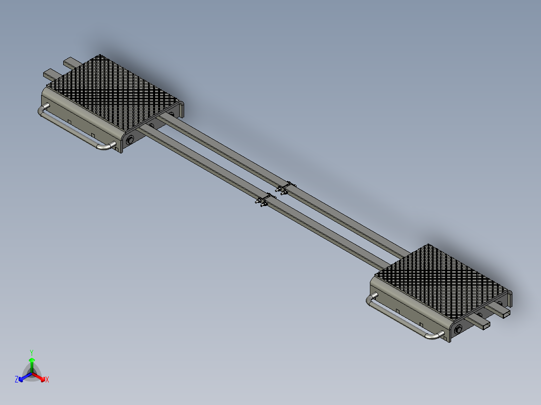 32t机器移动冰鞋套装正等轴测图