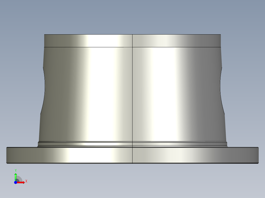 PK400铝合金钟形罩泵套钟罩前视图