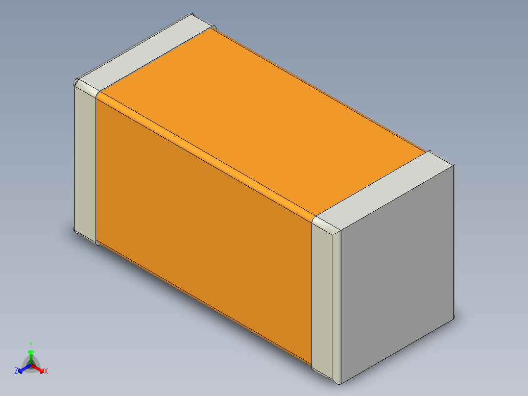 元器件3D封装C1206_14538正等轴测图