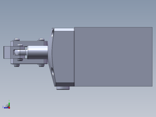 汽车桥壳零件液压镗铣一体夹具设计【含三维图】右视缩略图