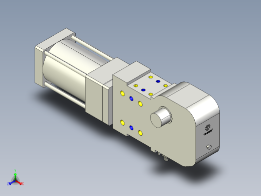 德克斯TUNKERS气缸数模KS_100_2_A00_T12_060GRAD