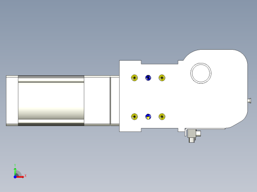 德克斯TUNKERS气缸数模KS_100_2_A00_T12_060GRAD前视缩略图