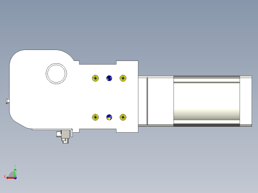 德克斯TUNKERS气缸数模KS_100_2_A00_T12_060GRAD后视缩略图