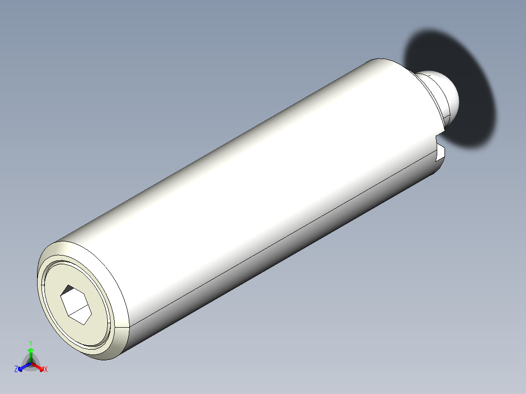 定位柱(輕荷重)(塑膠梢)2206-3D多系列多零件图纸模型主视图