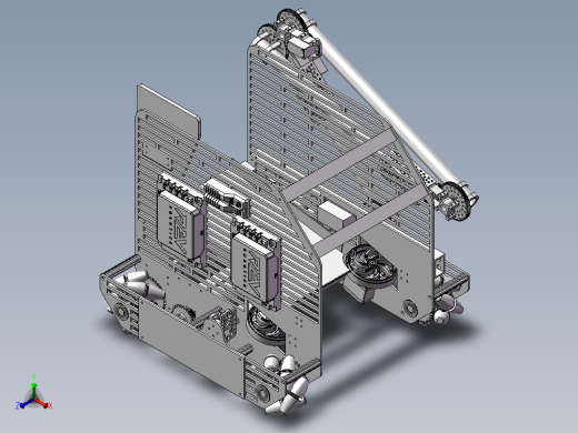 Atomic Gears 2018 Relic Recovery麦克纳姆轮车3D图纸 STP格式