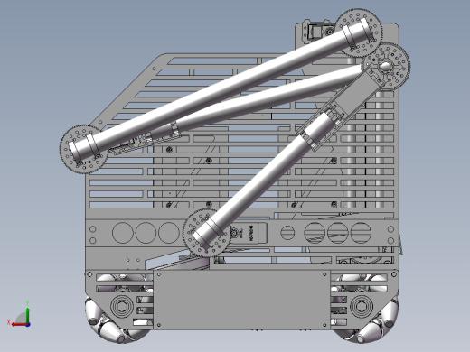 Atomic Gears 2018 Relic Recovery麦克纳姆轮车3D图纸 STP格式后视缩略图