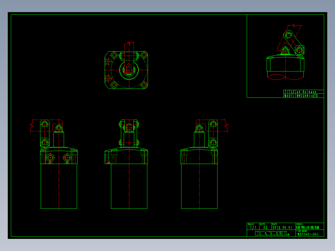KOSMEKWCE2501-2AL多系列多零件图纸模型多系列多零件图纸模型