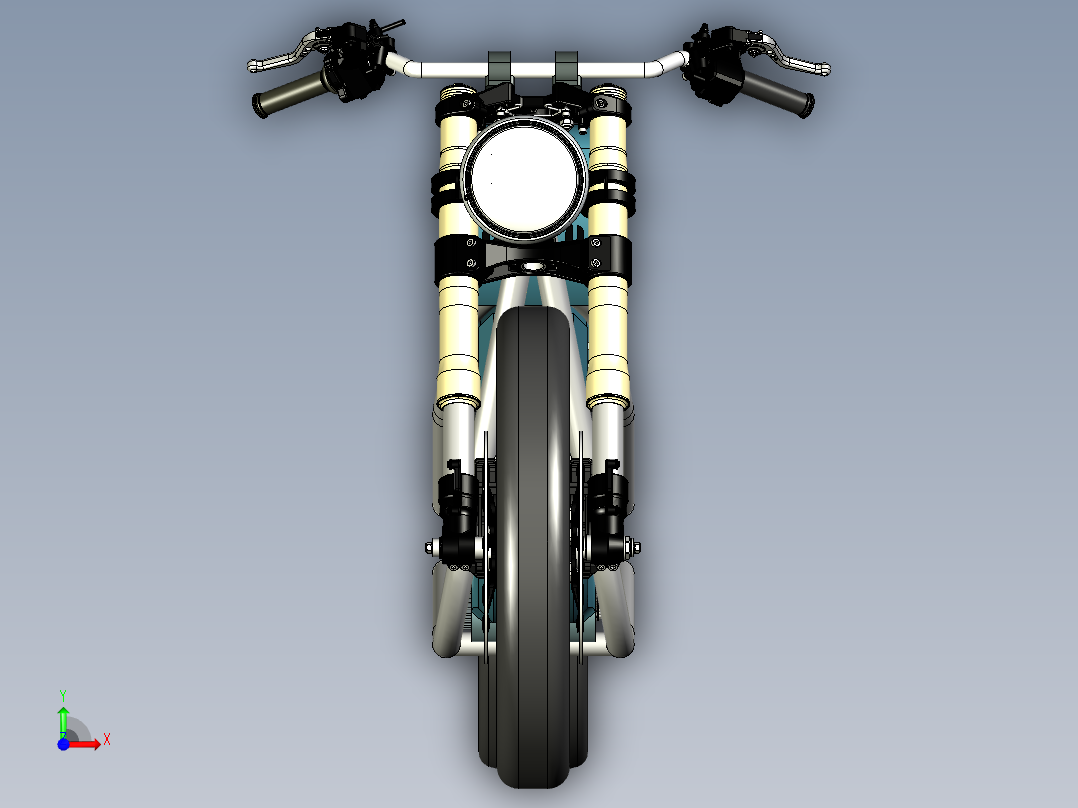 TorqueFreak 电动摩托车--stp前视图