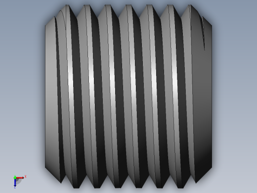 DIN 913-ISO 4026 固定螺钉-M22 L=20.SLDPRT俯视缩略图