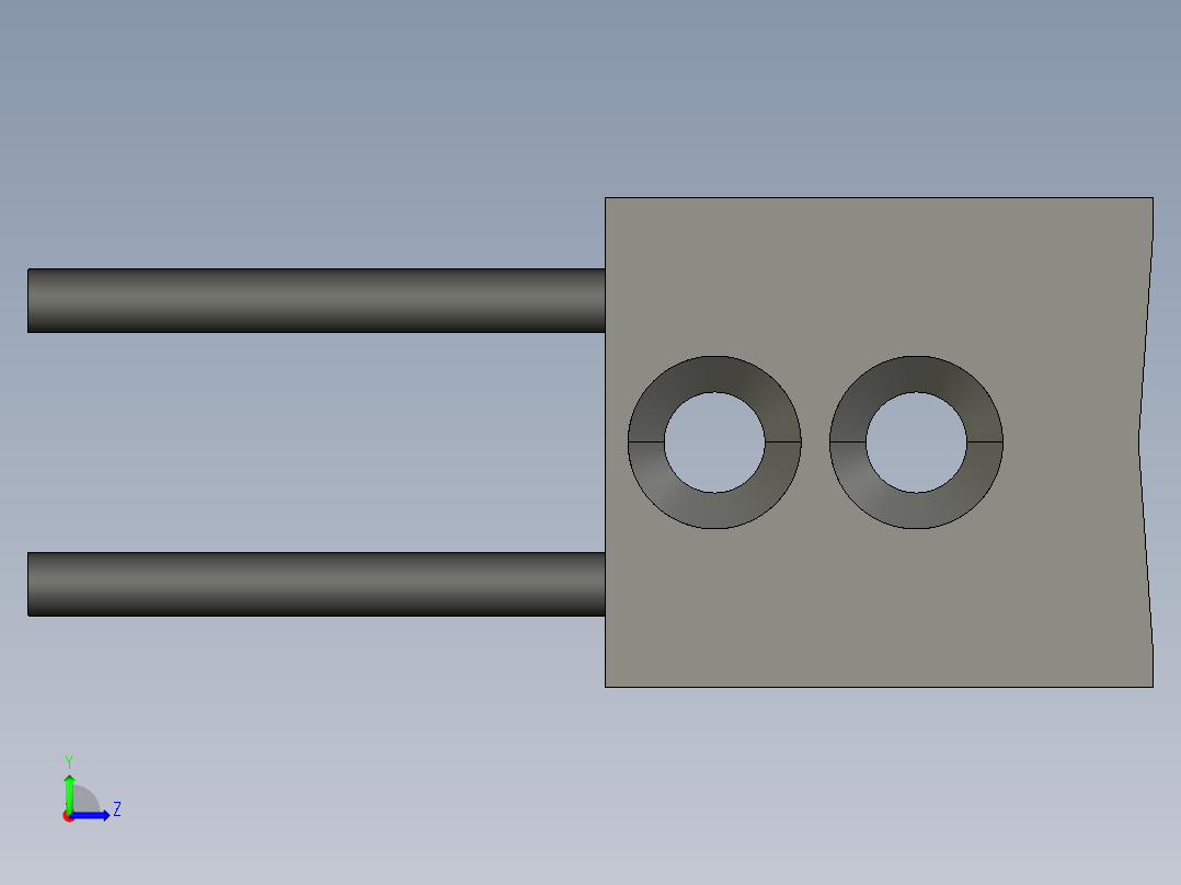 基恩士FU-40S_kc图纸模型左视图