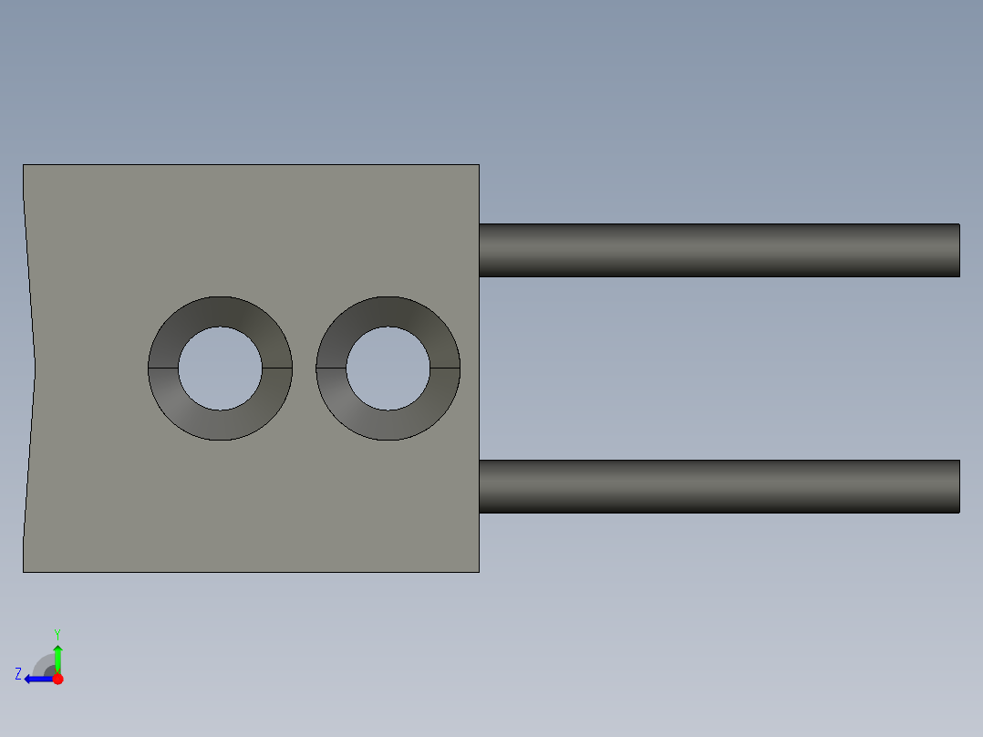 基恩士FU-40S_kc图纸模型右视图