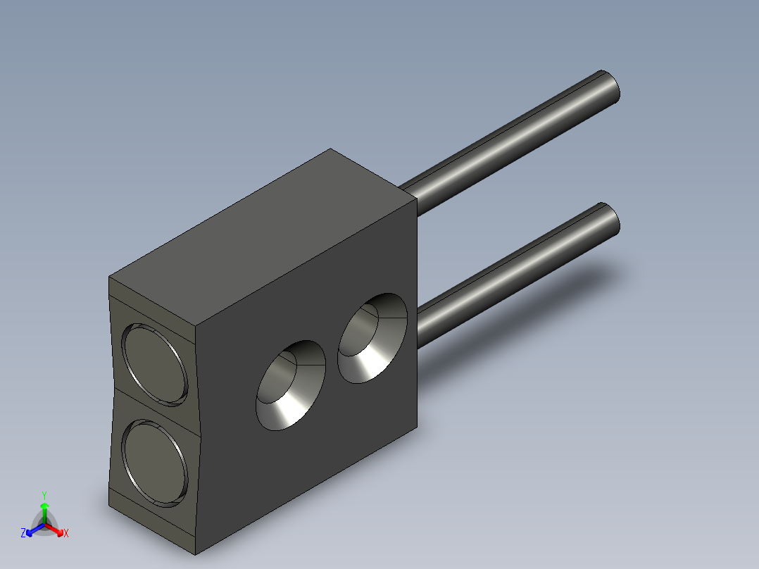 基恩士FU-40S_kc图纸模型正等轴测图