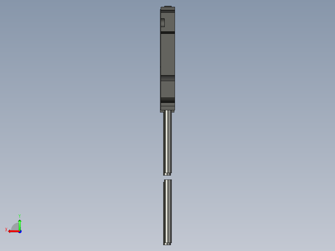 基恩士FU-E11_kc图纸模型后视图