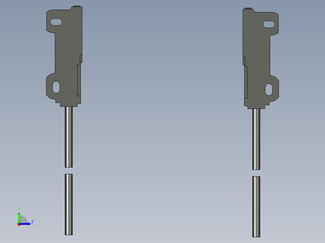 基恩士FU-E11_kc图纸模型左视图