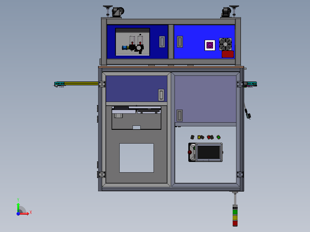 双工位漏液测试机sw18前视图