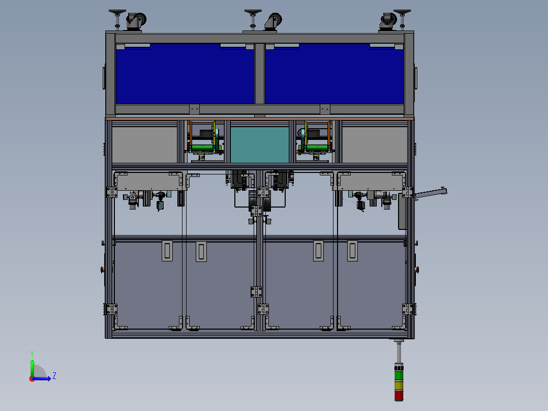 双工位漏液测试机sw18左视图