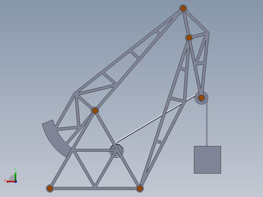 鹤式起重机2后视图