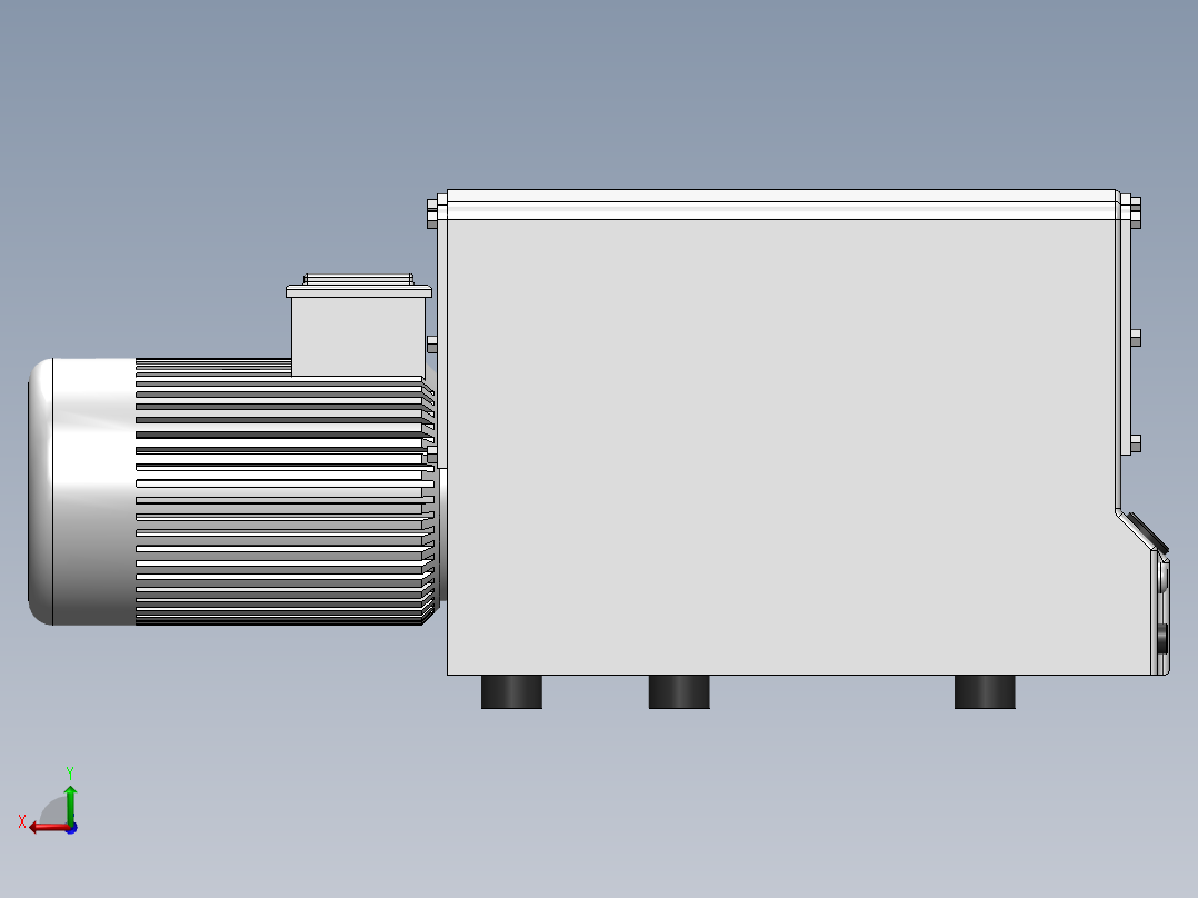 SV200旋片真空泵(莱宝)后视图