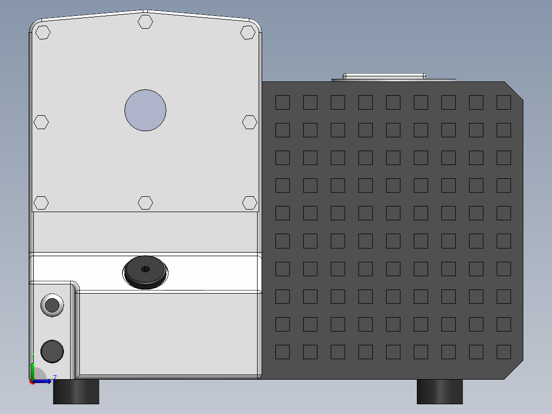 SV200旋片真空泵(莱宝)左视图