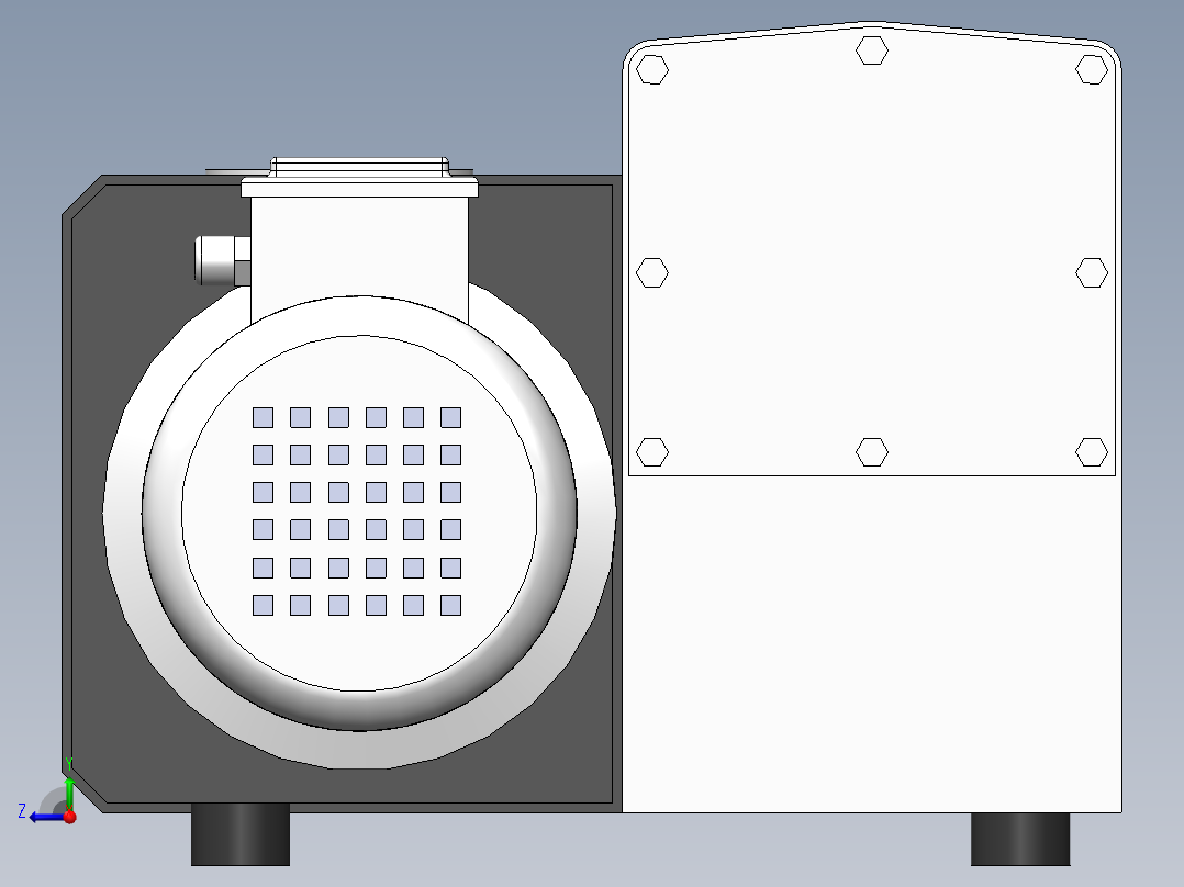 SV200旋片真空泵(莱宝)右视图