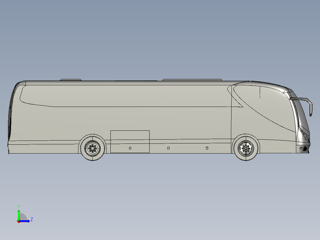 客车、公交车(8)左视图