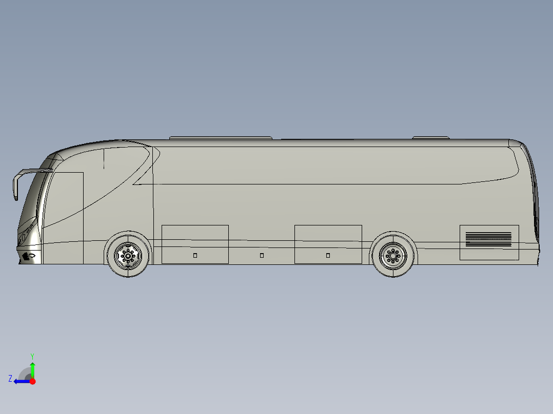 客车、公交车(8)右视图