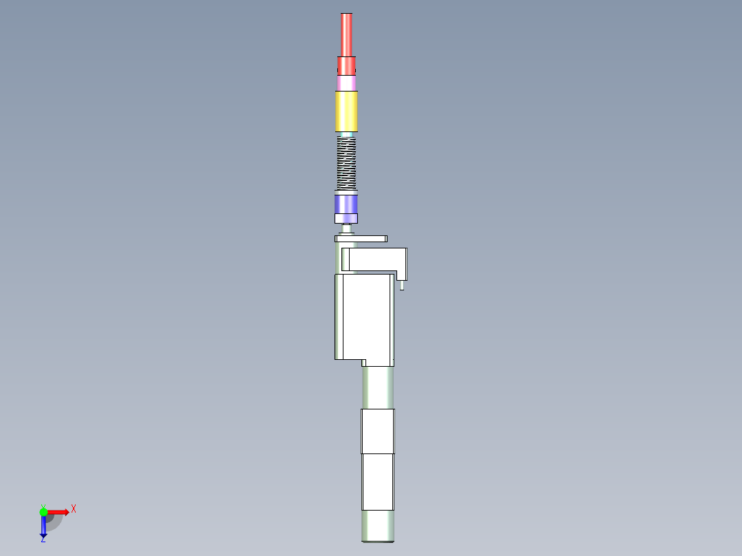 锁螺丝机头俯视图