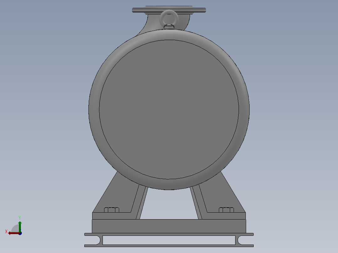 ISW╱IHW系列管道离心泵[ISW125-315B]后视图