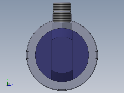 焊接式液压缸左视缩略图