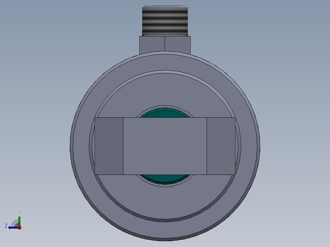 焊接式液压缸右视图
