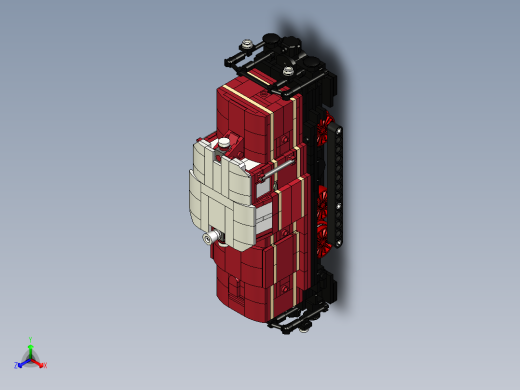 火车机车列车diesellok-v60-608-blue-brixx-1833-模型格式为 stp