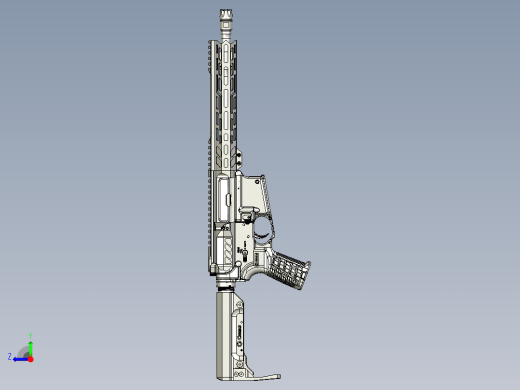 手枪左轮冲锋枪老式狙击步枪设计3D图纸cmmg-mk4-banshee-1 1 STP右视缩略图