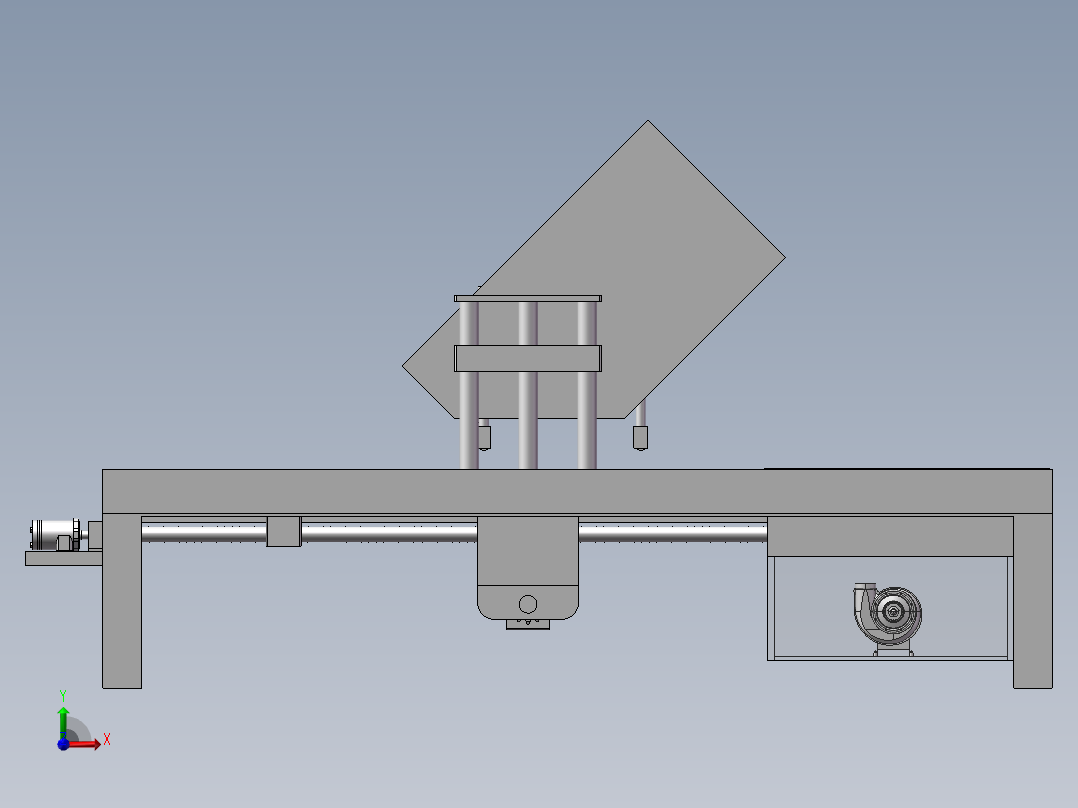 板面覆膜装置前视图