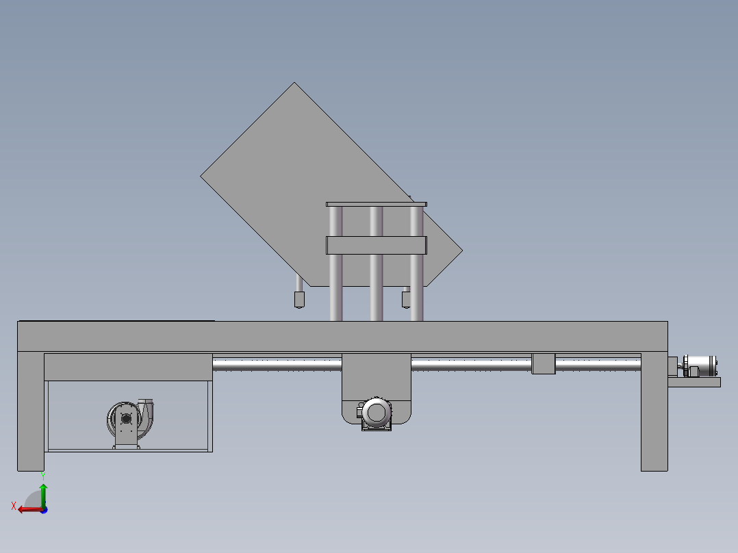 板面覆膜装置后视图