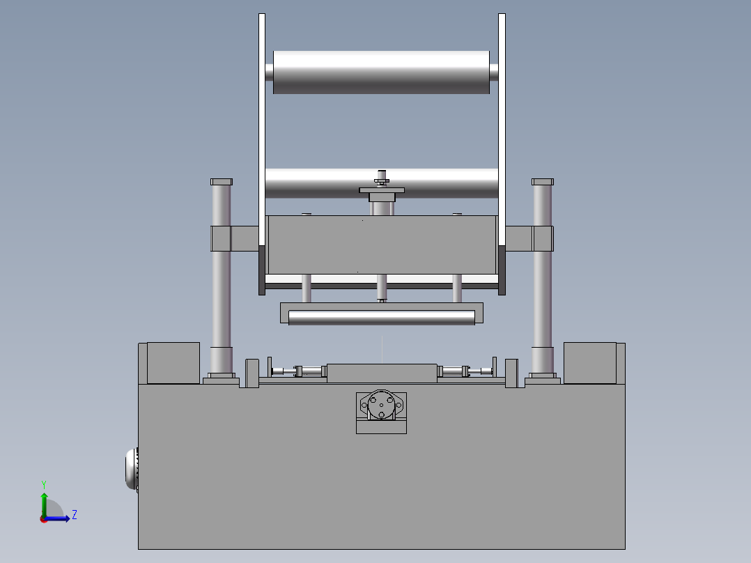 板面覆膜装置左视图