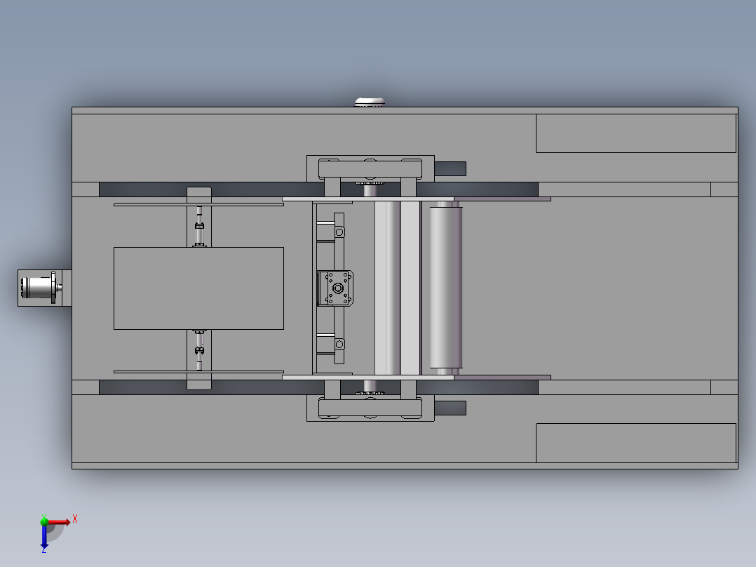 板面覆膜装置俯视图