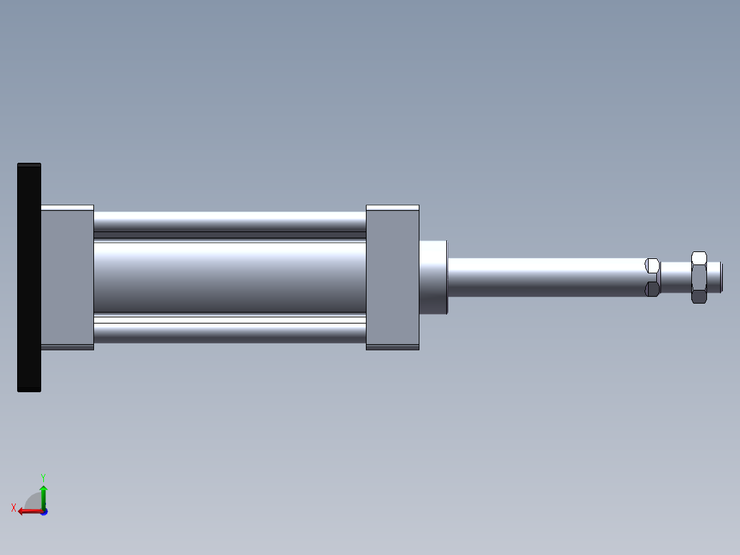 气缸SU63x100FB后视图