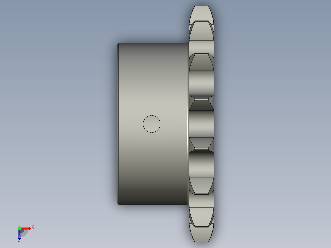 204-012动力链轮15Z08B俯视图