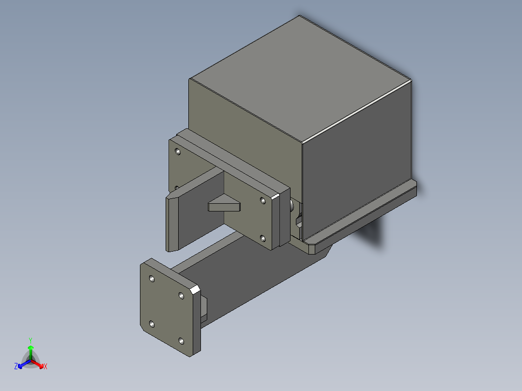 挡料机构36A正等轴测图