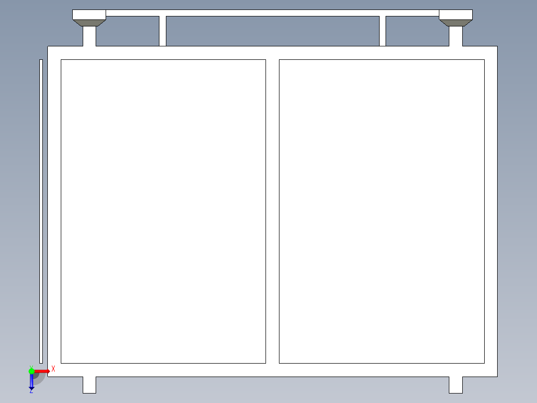 包裹架骨架料架俯视图