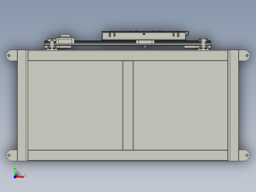电梯轿厢门板平面度的检测装置前视缩略图